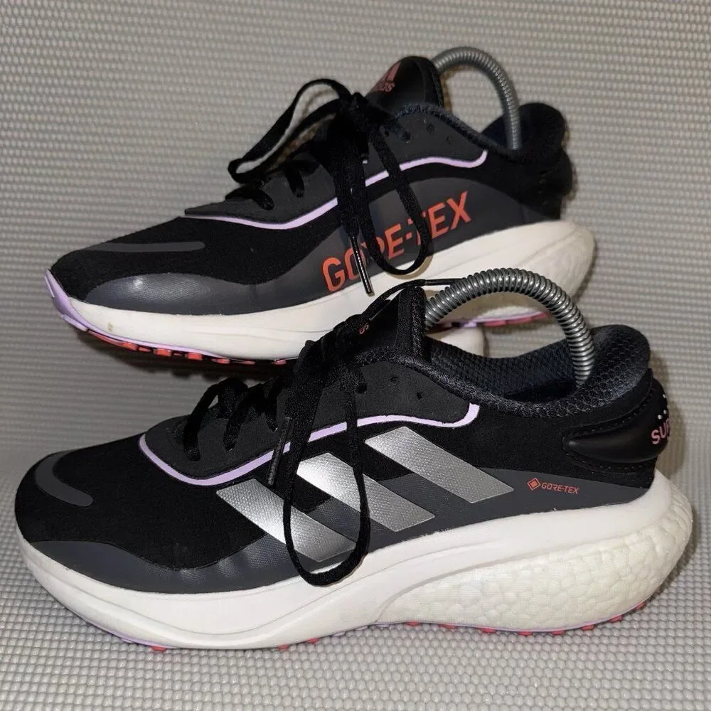 Adidas Supernova Gore-Tex GTX Black White Running Outdoor Shoes Women’s Size 8